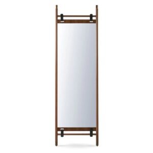 Leaning Wooden Floor Mirror