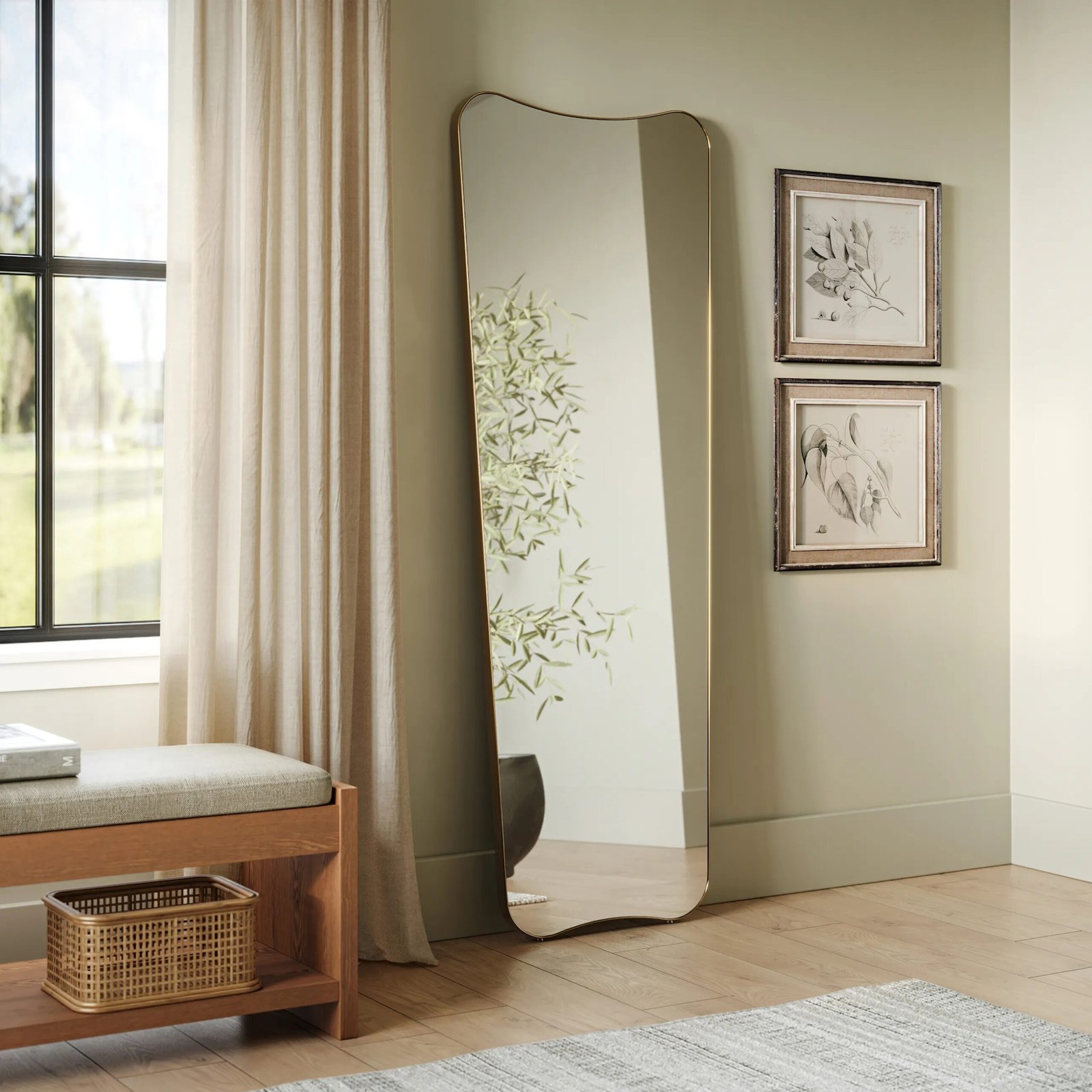 Irregular Full Length Floor Mirror - Image 2